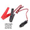 100cm/200cm 12V 24V Vehicle Port Male To Alligator Clip Adapter Wire Line For Powering Outdoor Equipment