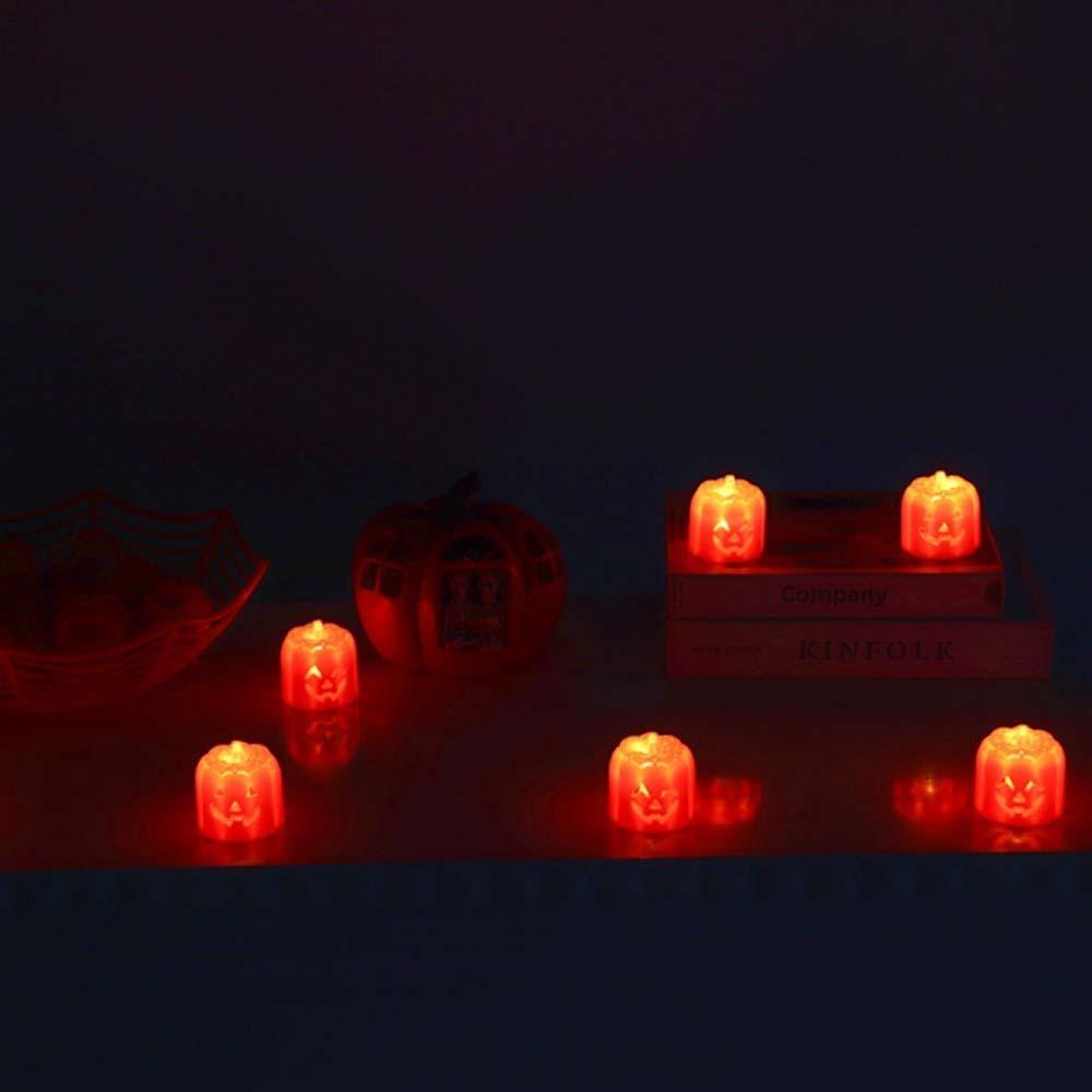 Button Batteries Halloween Jack-O-Lantern Luminous LED Night Light Pumpkin Lantern  Men