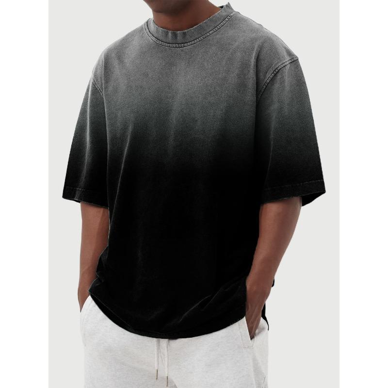 

Мужская свободная футболка с короткими рукавами Leisure Wash Trend Gradient S