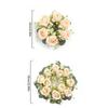 23/33cm Size Artificial Flowers Wreath Silk Material Garland Style Artificial Flowers Garland Wreath Shape Silk Fake Flower
