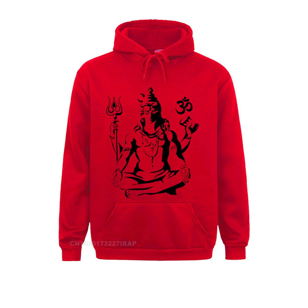 Lord Shiva Sketch Hoodie Men Long Sleeve Stylish Crewneck Cotton Clothes Travel Harajuku Hoodies For Men