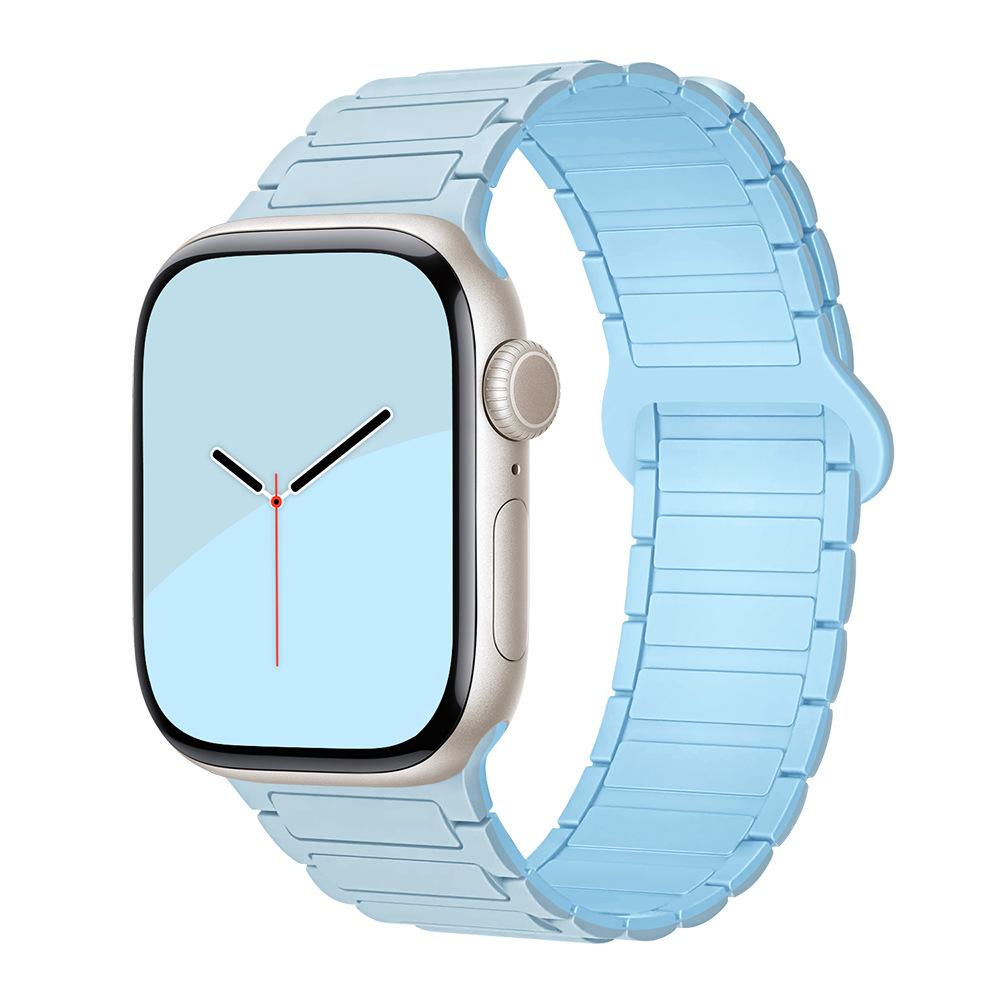 For Apple Watch Straps: 1-11 Generations / Ultra3 / SE3 Second Generation - Three-bead Silicone Magnetic Adhesive Straps