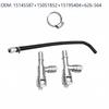 Replacement Heater Hose Kit for Full Size SUV Cooling Service, Aluminum Tees Connector Assembly with Clamp for Vehicle Applications 5145587 15051852