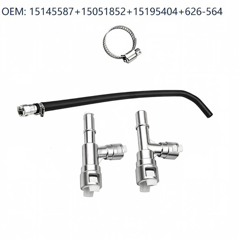 Replacement Heater Hose Kit for Full Size SUV Cooling Service, Aluminum Tees Connector Assembly with Clamp for Vehicle Applications 5145587 15051852