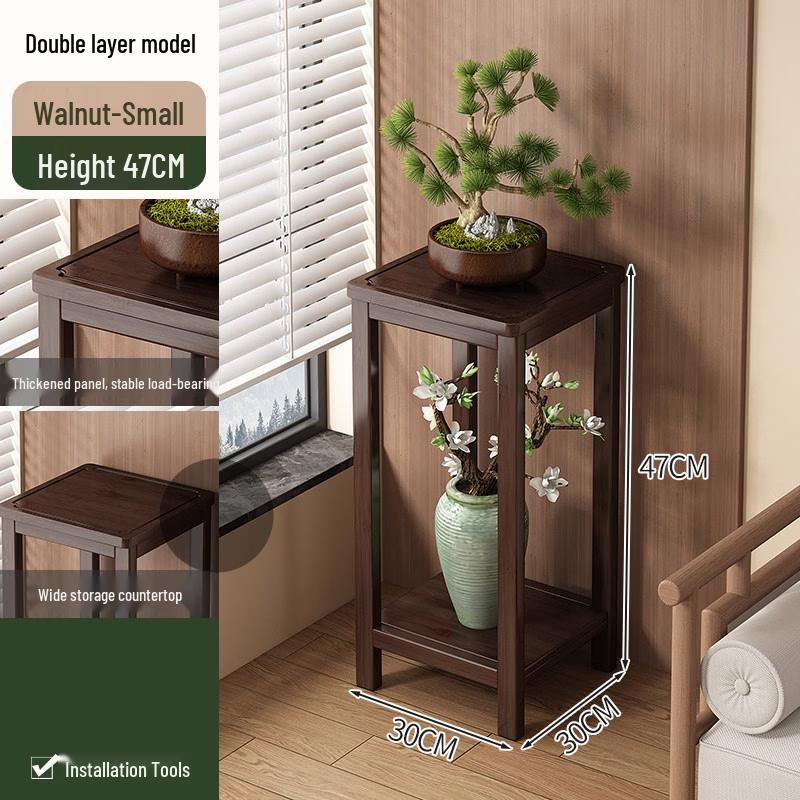 Многоуровневая подставка для цветов из массива дерева