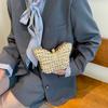 Small Handbag with Butterfly Clasp, Small Square Bag with Chain Strap for Cross-body Carrying, Red Envelope