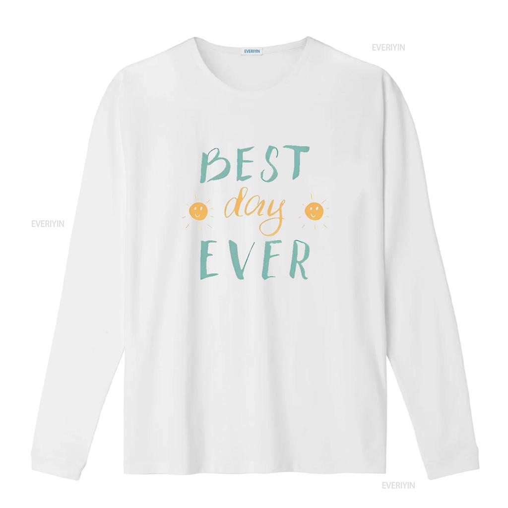 BEST DAY EVER Vintage T Shirt White 2X Large vintage Washed homme Stretched streetwear Breathable graphic Slightly Comfortable