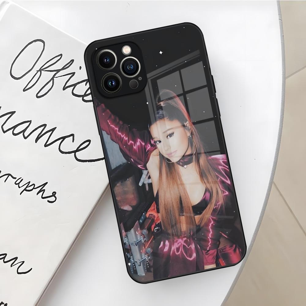 A-Ariana Grandes Phone Case for Iphone 17 16 Air 15 14 12 11 13 Pro Max Mini X Xr Xs Se Puls Glass Cover