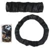 Car Steering Wheel Cover Breathable Anti Slip PU Leather Steering Covers Suitable 37-38.5cm Auto Decoration Carbon