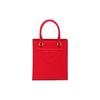 Removable Adjustable Leather Shoulder Strap With Patch Pocket Leather Tote Bag Women Tote Bags Red 1BA333_ASK_F0011_V_OOO