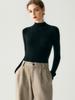 Maglione da donna a collo alto, vestibilità slim, 100% puro cashmere, per Autunno/Inverno