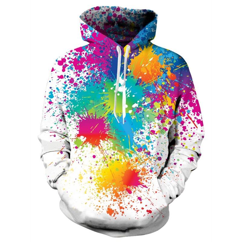 Men's Hoodies  Animal Cat Print 3D Patternv Hooded Autumn Pullover Sweatshirt With Pocket Hoodie Streetwear Loose Comfortable