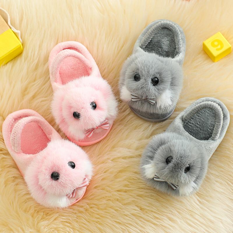 Winter Children's Cute Cartoon Rabbit Cotton Slippers