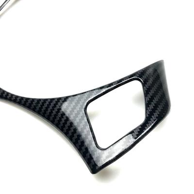 Steering Wheel Decorative Frame Moulding Sticker Strip For BMW 3 Series E90 E91 E92 E93 05-12 Carbon Fiber Trim Cover