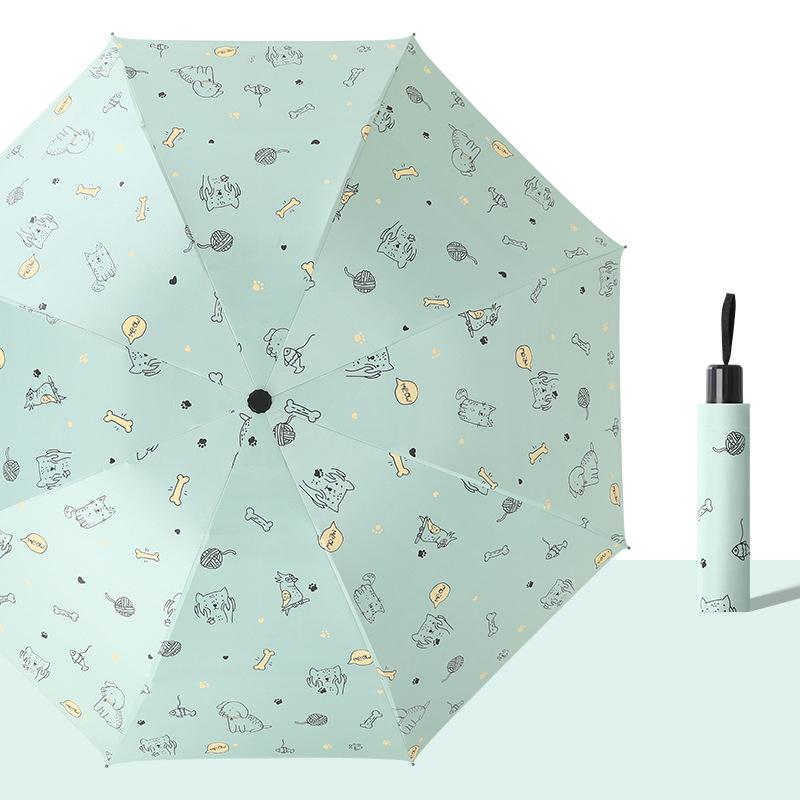 Sunshade Umbrella Cats,dogs,parrots,cute Pets,umbrellas UV Sunscreen Folding Umbrella Portable Outdoor Travel Tools