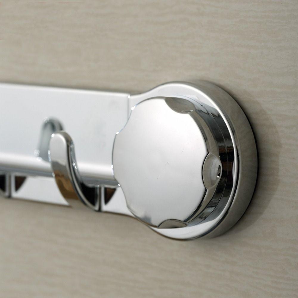 1 Pcs with 5 Hook Coat Hanger Silver Kitchen Storage Hooks New Coat Rack Wall Mount  Kitchen