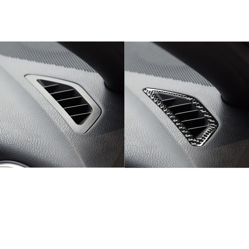 Real Carbon Fiber Car Accessories Dashboard Air Vent Decorative Cover Soft Sticker For Subaru BRZ Toyota 86 GT86 2017 2018