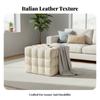 Cube Pouf Italian Design Ottoman Modern Luxury Geometric Shape for Homeowners, Home Decorators, Living Room, Entryway, Study