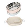 Round Shape Stainless Steel Lunch Box Stackable Design Thermal Food Container  For Office