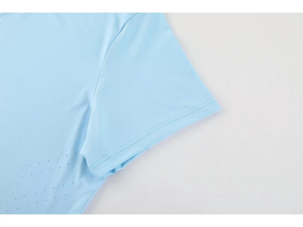 LU Fitness Wear Women's Quick-Dry Short-Sleeve Yoga & Running Top - Breathable Pilates & Training Shirt