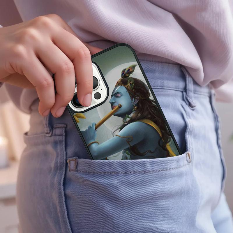 Indian God Lord Krishna Phone Case For IPhone 18 17 Air 15 16e 14 13 Pro Max Coque 12 11 Pro Max PLUS cover