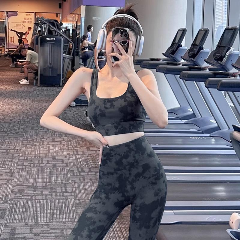 

Женский ударопрочный спортивный бюстгальтер тай-дай - Подходит для бега, фитнеса и йоги Medium