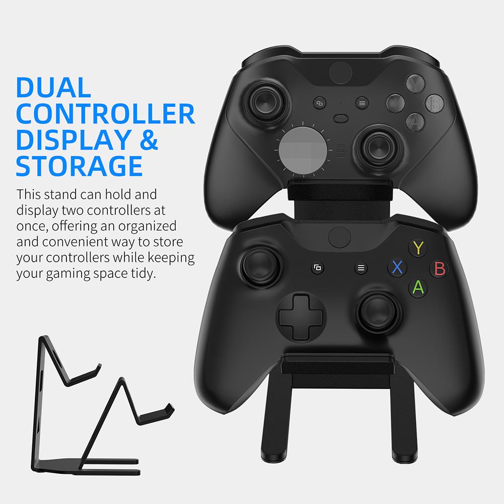 Schreibtischständer Platzsparend Gamepad Controller Ständer Dual Game Controller Ständer Halter für Switch/PS5/PS4/Xbox Spielzubehör