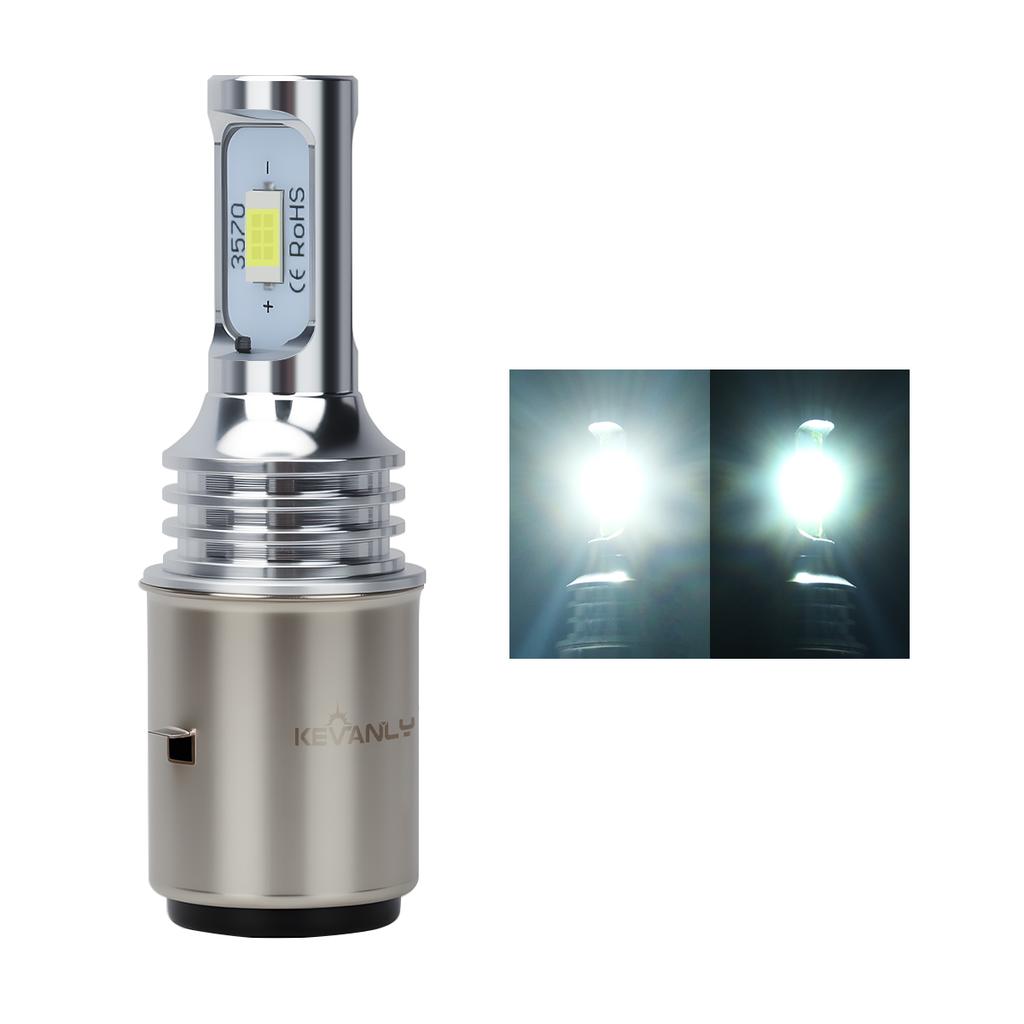 H4 LED Bulbs BA20D P15D LED Motorcycle Headlight Hi/Lo Beam Lamp LED Spotlight Dual Color Motorcycle Accessories Plug and Play