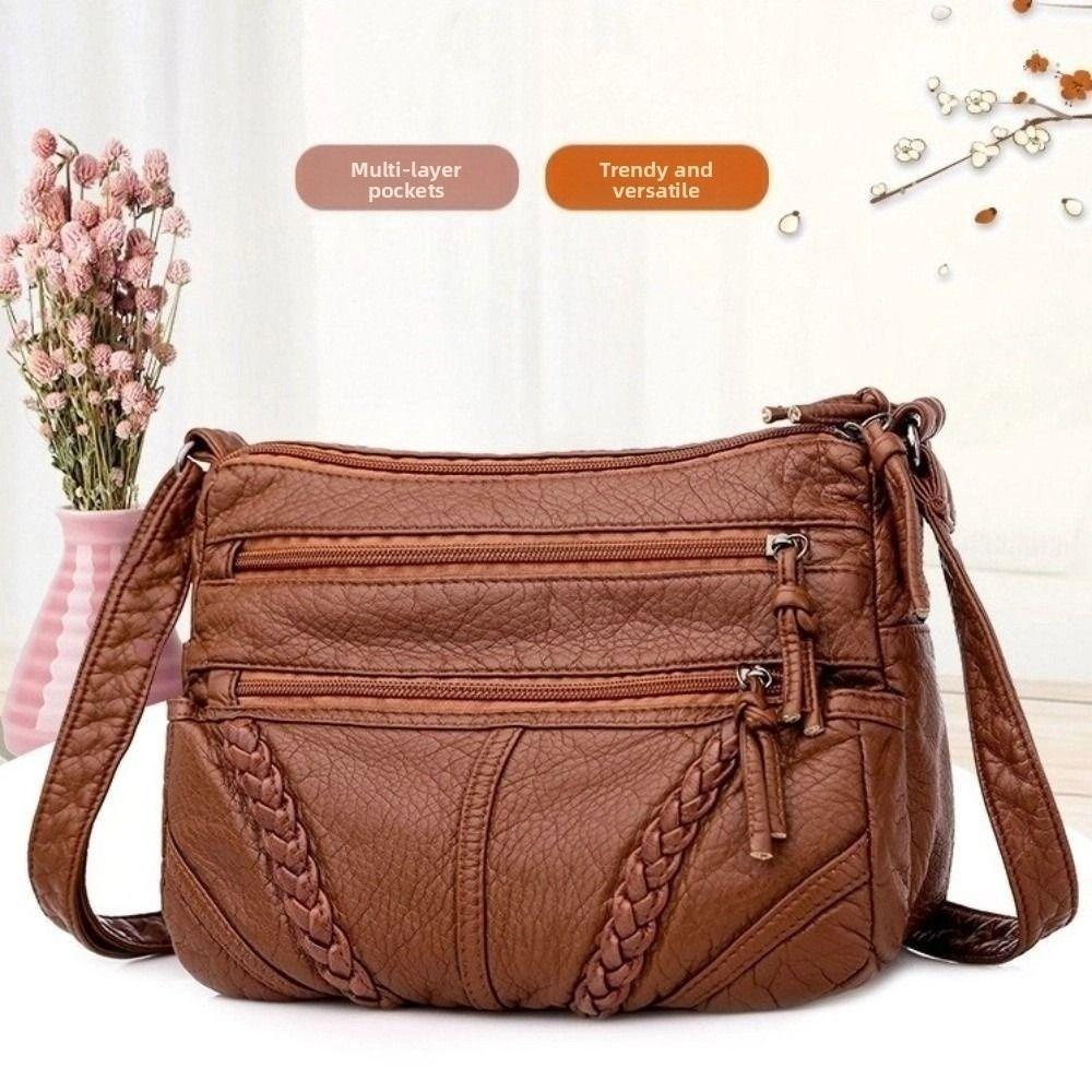 Large-capacity Women Shoulder Bags Multi-Layer Lady Handbag Classic Messenger Bag  for Girls