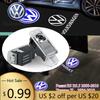 For VW Volkswagen Jetta MK5 Golf 2Pcs LED Car Door 3D Projector Courtesy Lamp Ghost Shadow Light For VW Passat B5 B5.5 2000-2010
