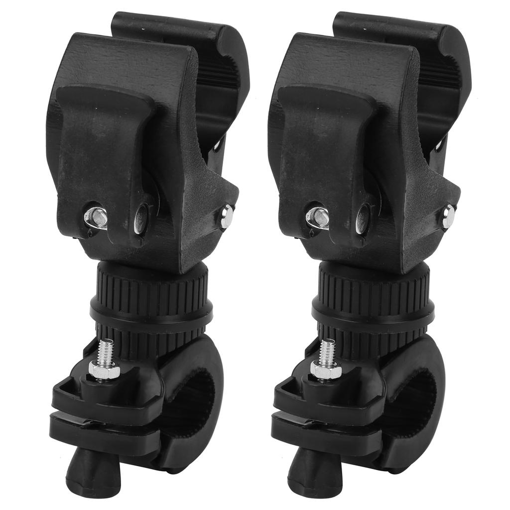 2Pcs Bike Light Mount Holder 360 Degree Rotatable Bicycle Flashlight Bracket Cycle Equipment