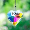 3CM Glass Sun Catcher Hanging Prism Crystal Sun Catcher Catch Light Catcher for Window Sun Prism Moon Window Prism SJGJ02