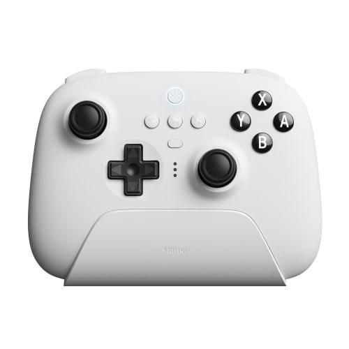 8bitdo Ultimate Bluetooth Controller with Charging Dock, Wireless Pro Controller for Switch, Windows, and Steam Deck (White)