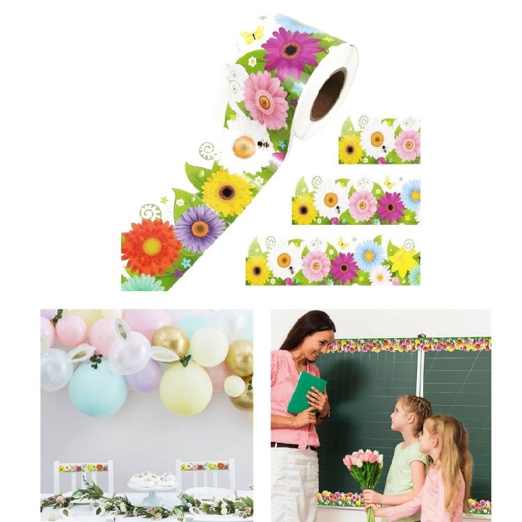 Decorations for School Bulletin Board Border Wall Locker Decoration Bulletin Board Border Flower Scalloped Border Trim