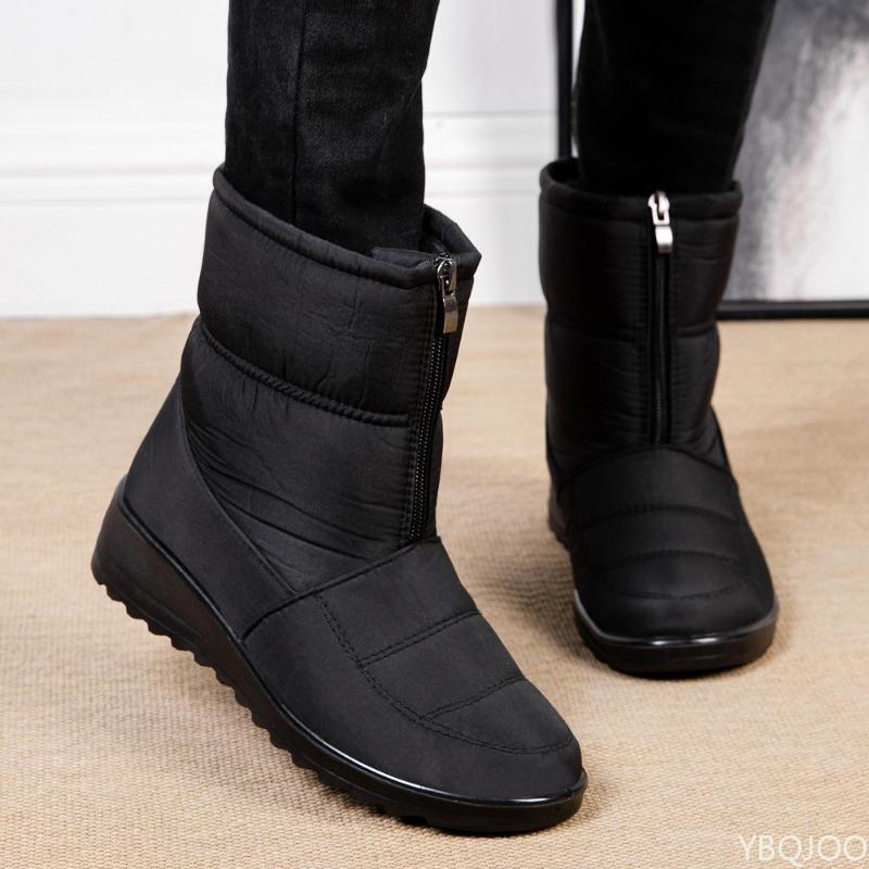 Fashion Winter cold proof warm women's snow boots women's simple comfortable fashionable waterproof  wear-resistant women's shoes
