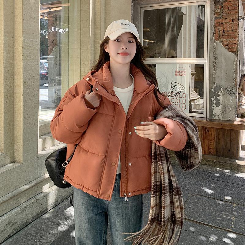 Winter 2025 New Korean Cotton Jacket Hooded Down Cotton Jacket Student Loose Padded Jacket Fashion Jacket Short Style