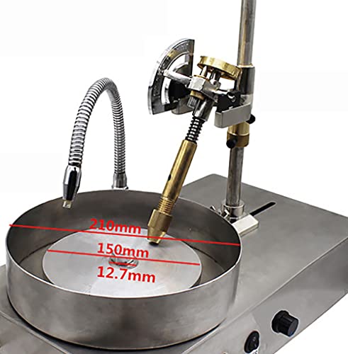 Aluminium Polierscheibe, Flaches Polierrad für Edelsteinschleif- und Poliermaschinen (6 Zoll (150 mm))