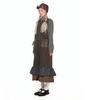 Youth Bath Sleeveless Pocket Frill Dress_Khaki