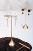 GISELA D Earring 4pcs Gold Earring Display Stand for Selling T Stand Retail Display Holder for T Bar Jewelry Organizer for Show Online for Photoshoot