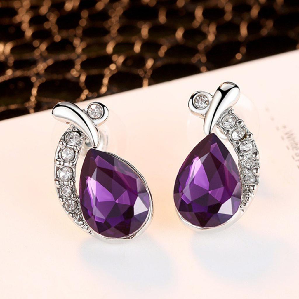 Women‘s Rhinestone Collarbone Chain, Elegant Crystal Mermaid-Themed Jewelry Set with Earrings