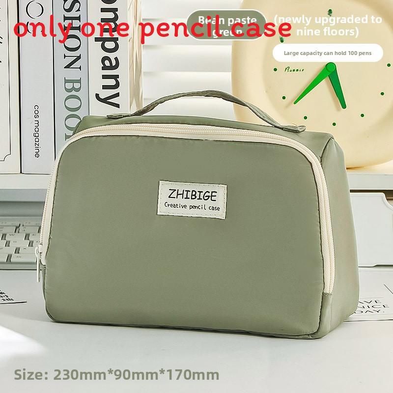 Stylish Large Capacity Pen Case With Durable Canvas For Students And Office Use