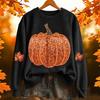 Women's fashionable and casual Halloween print pullover hoodie