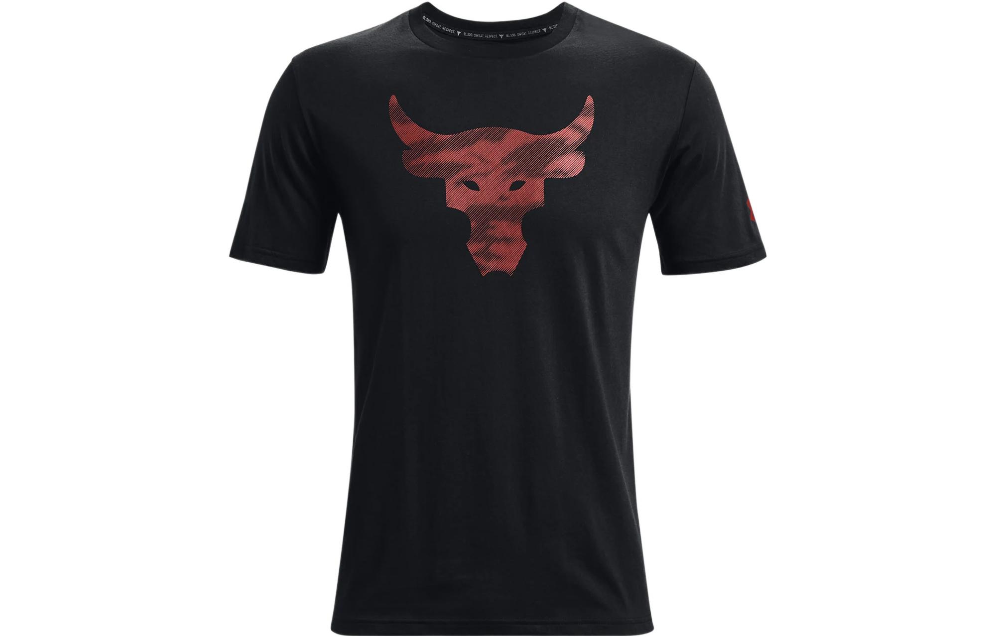 Under Armour Project Rock T Shirt Men s Black 1371214-001 S