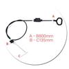 Recliner Pull Cable D-Ring Handle Easy Use Wire Replacement Part Black Universal Spring Practical Control Sofa Couch Tool