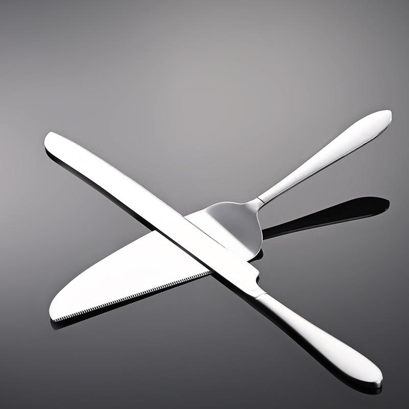 430 Stainless Steel Extended Bread Knife Pizza Shovel Baking Scraper Butter Knife Baking Cake Knife Shovel Cheese