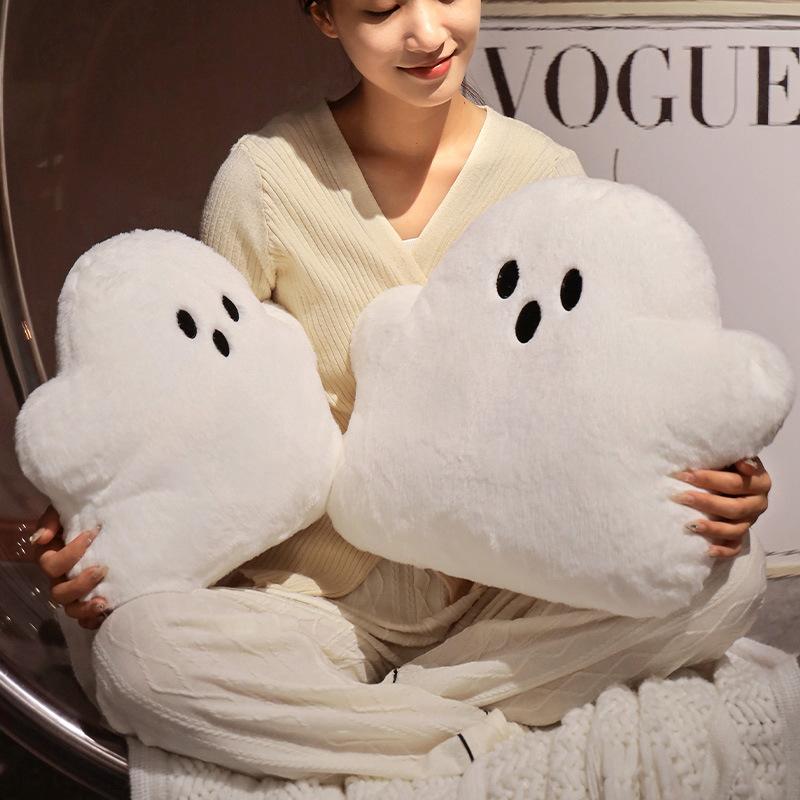 New Favorite Cloud Ghost Throw Pillow Halloween Gift Cute Funny Plush Toy Sofa Cushion