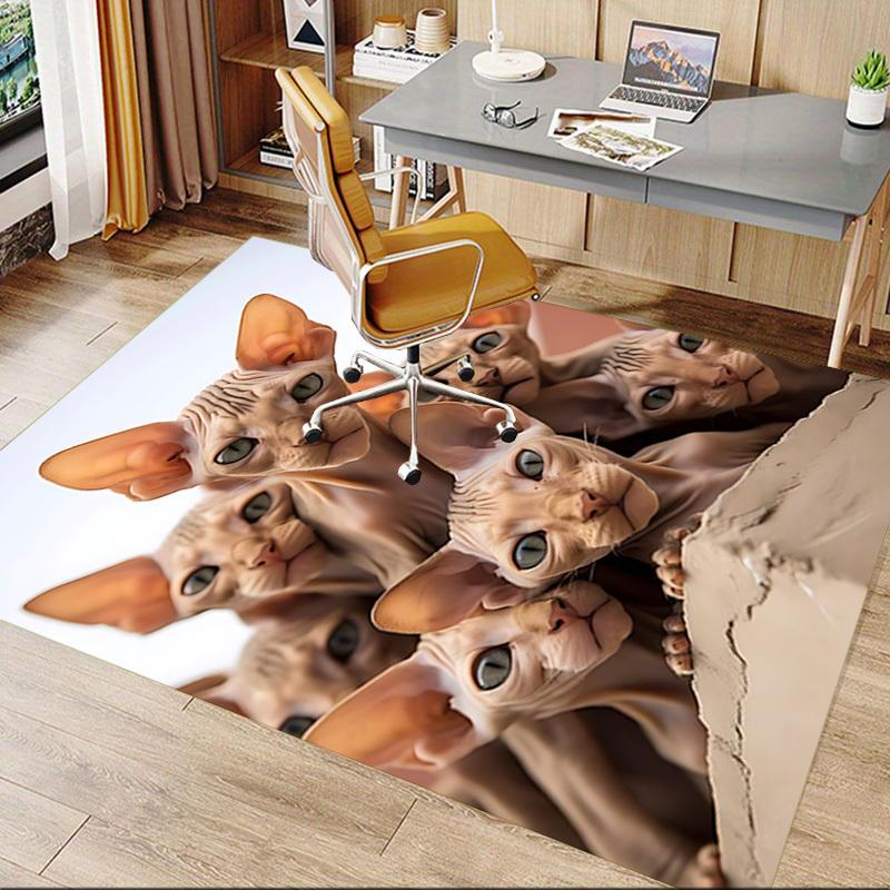 1 stuks kat sphynx Tapijt, Kantoortapijt Buitenmat Huisdecoratie Vloerkleed Festival