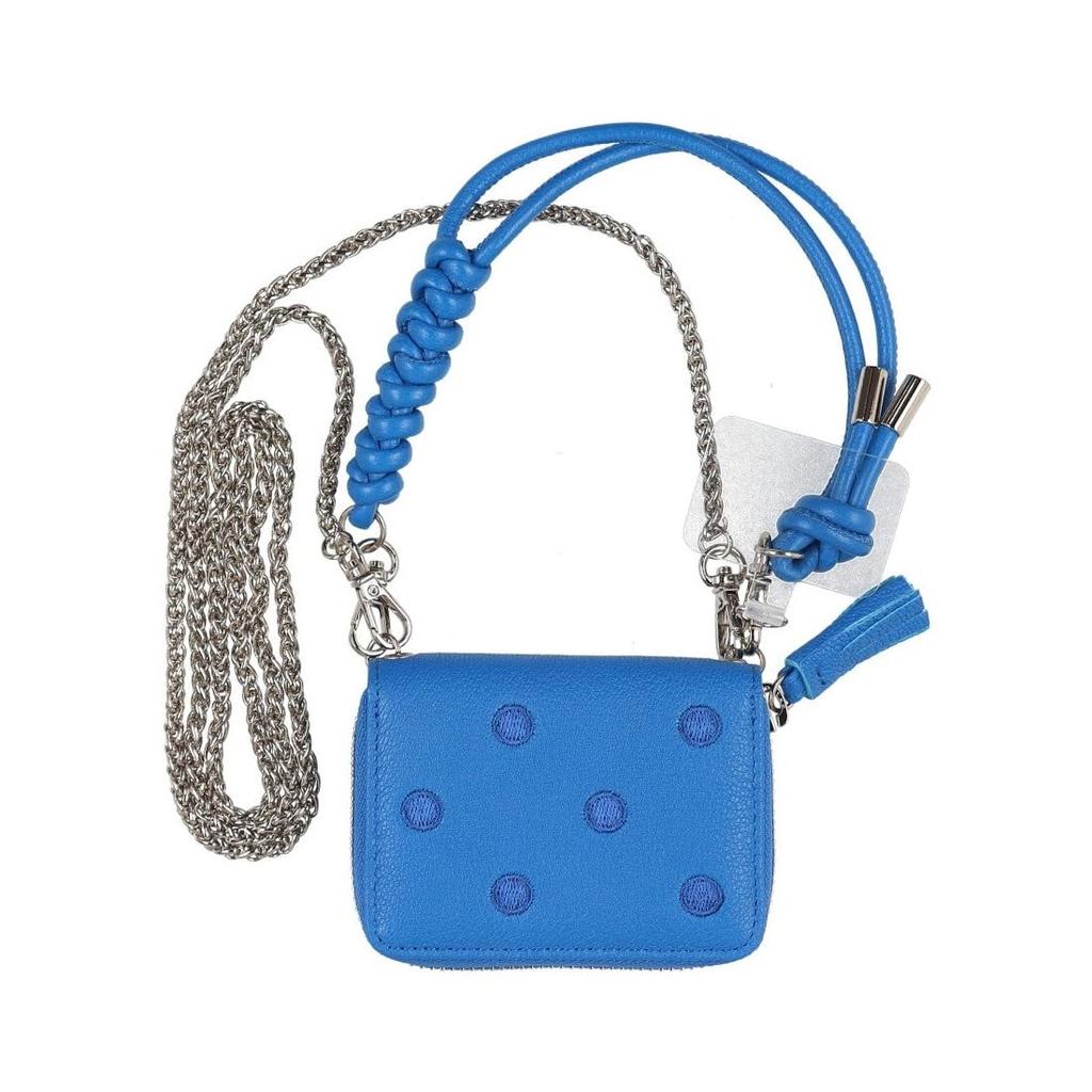 Dot Embroidery Accordion Charm Wallet Shoulder