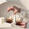 Maillard Glass Cup Home Vintage Mug Coffee Cup Beverage Cocktail Cup, 2pc