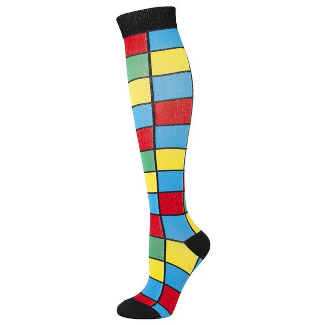 New Arrival Compression Socks Funny Fox Cat Shark Animal Prints Socks Unisex Outdoor Running Cycling Long Pressure Stockings